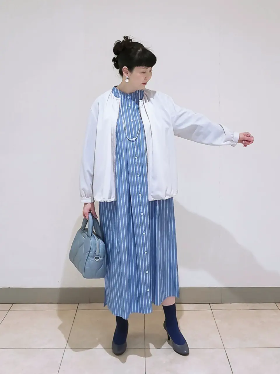 J.PRESS LADIES L スタッフ コーディネート画像