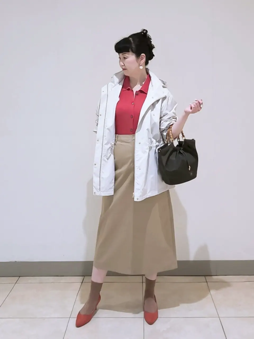 J.PRESS LADIES L スタッフ コーディネート画像