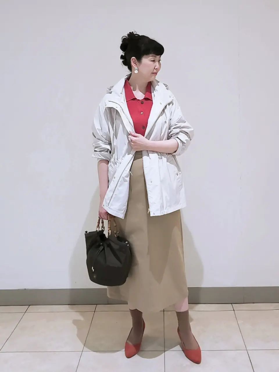 J.PRESS LADIES L スタッフ コーディネート画像