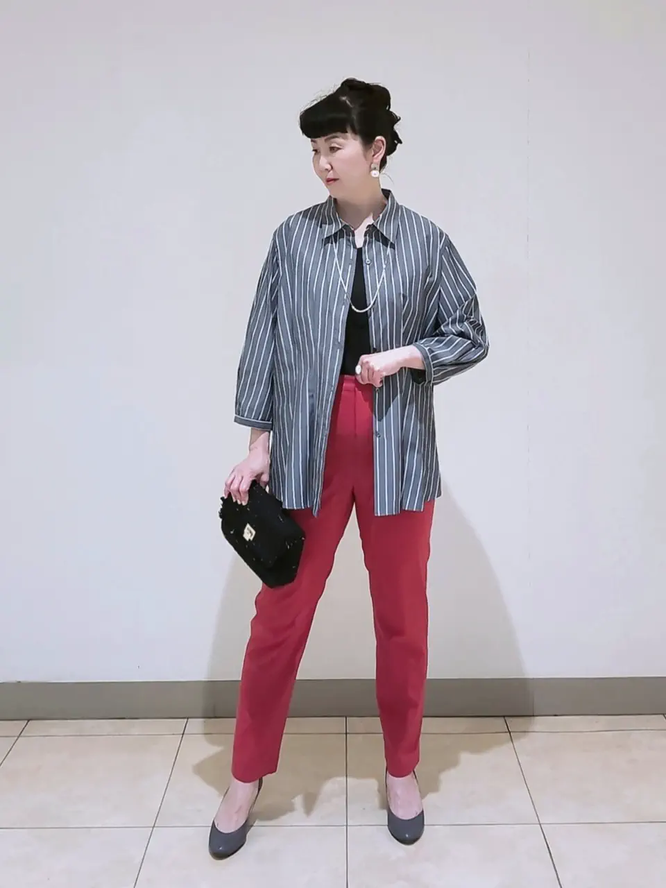 J.PRESS LADIES L スタッフ コーディネート画像