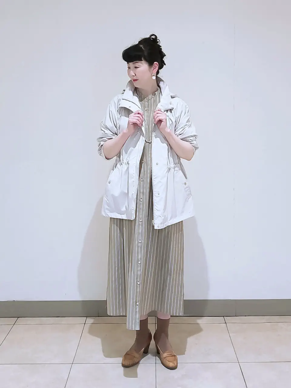 J.PRESS LADIES L スタッフ コーディネート画像