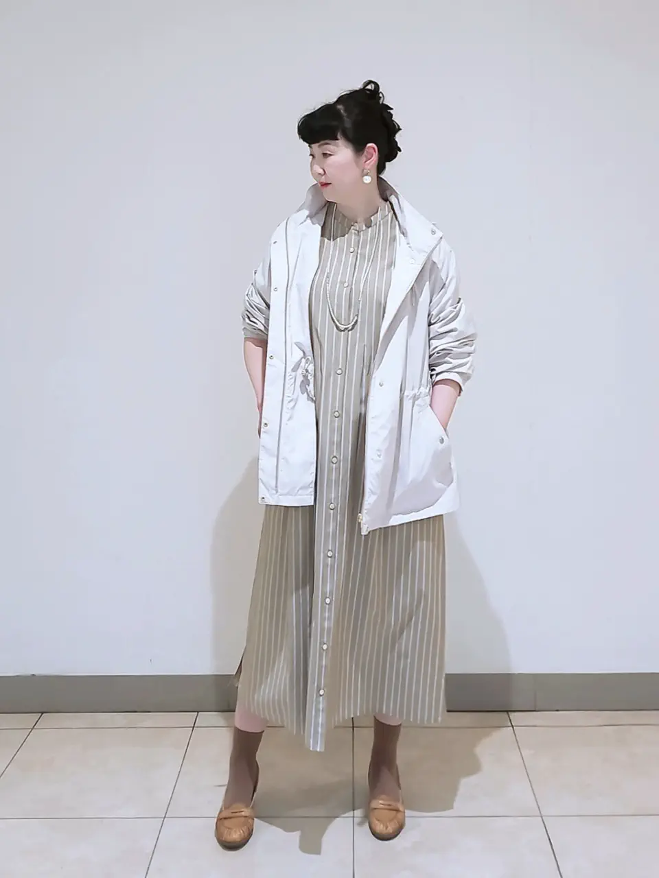 J.PRESS LADIES L スタッフ コーディネート画像