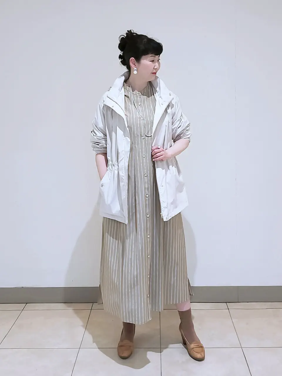 J.PRESS LADIES L スタッフ コーディネート画像