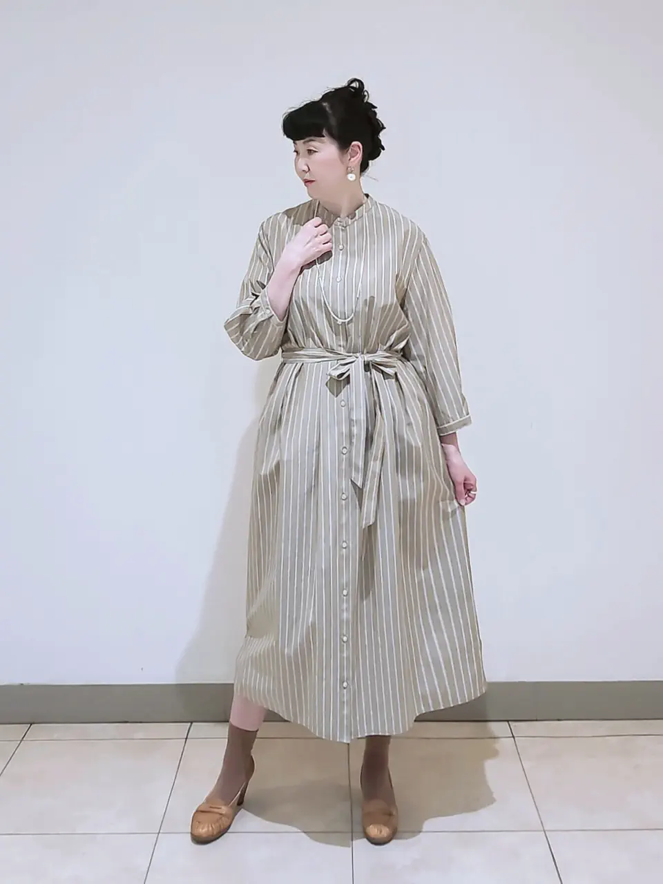 J.PRESS LADIES L スタッフ コーディネート画像