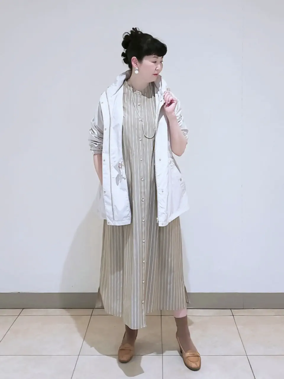 J.PRESS LADIES L スタッフ コーディネート画像