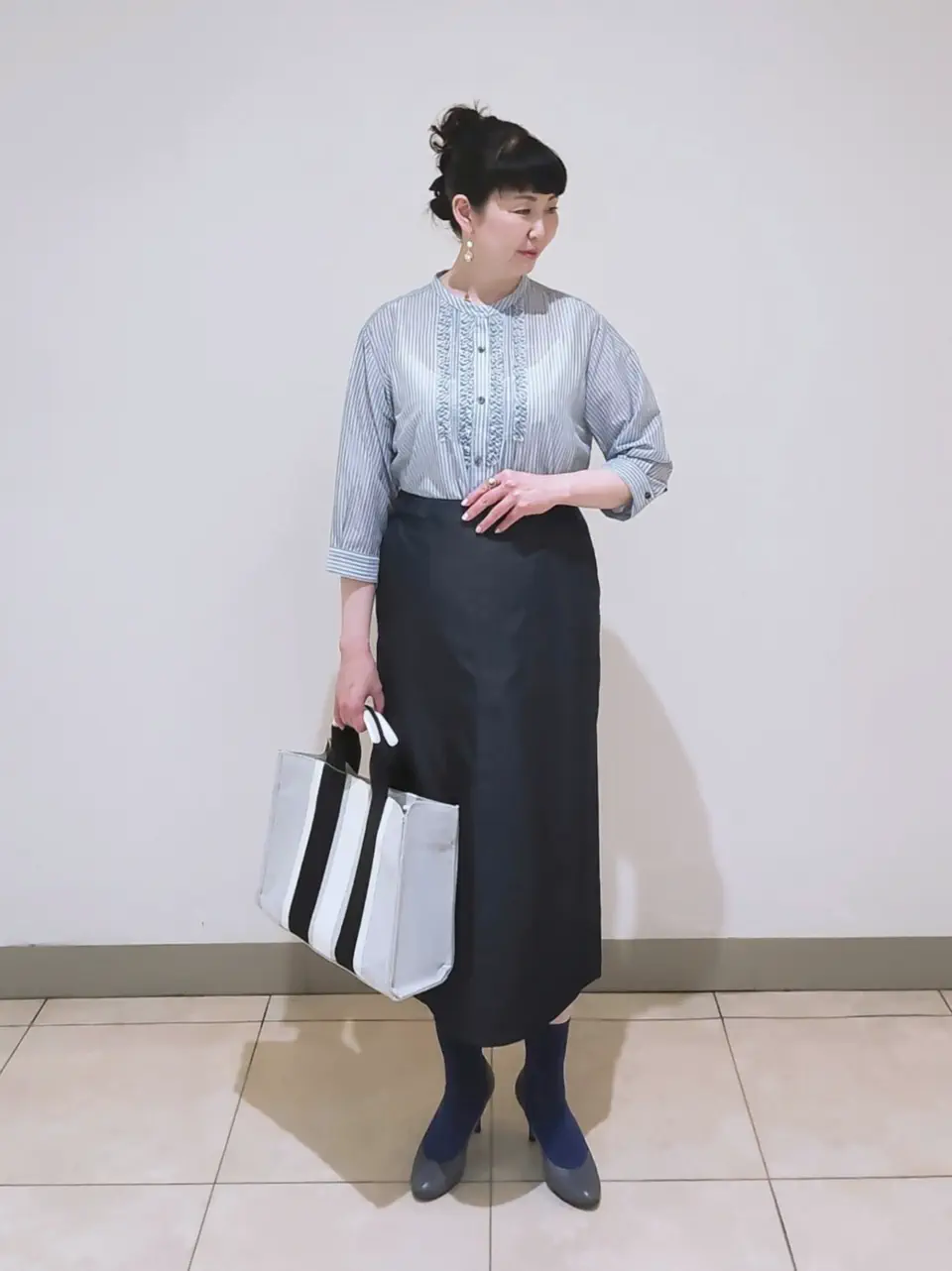 J.PRESS LADIES L スタッフ コーディネート画像