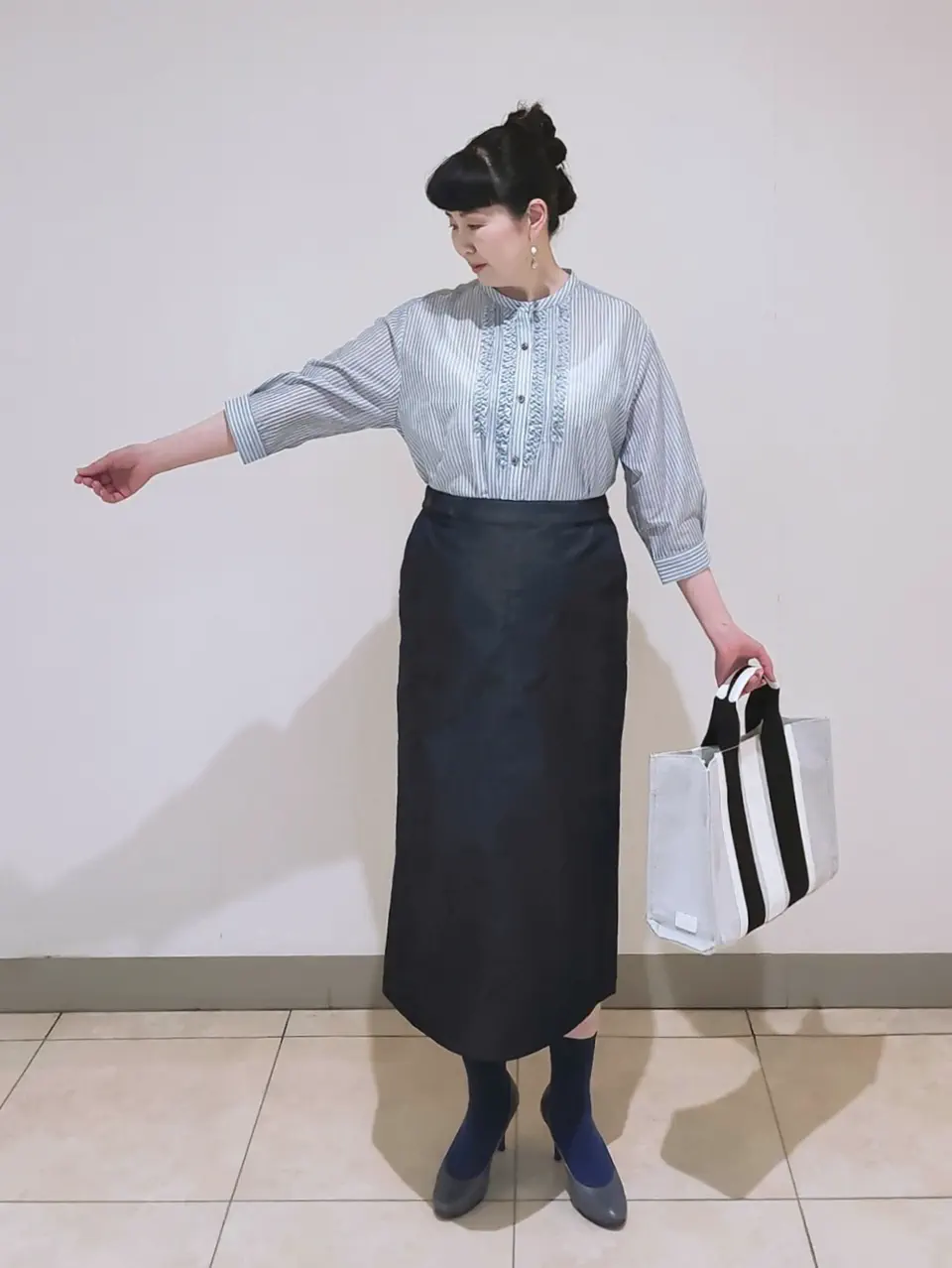 J.PRESS LADIES L スタッフ コーディネート画像