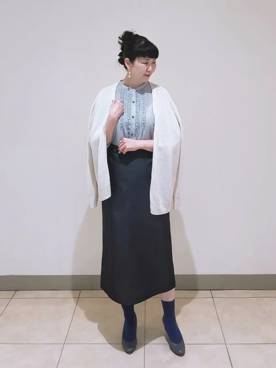 J.PRESS LADIES L スタッフ コーディネート画像