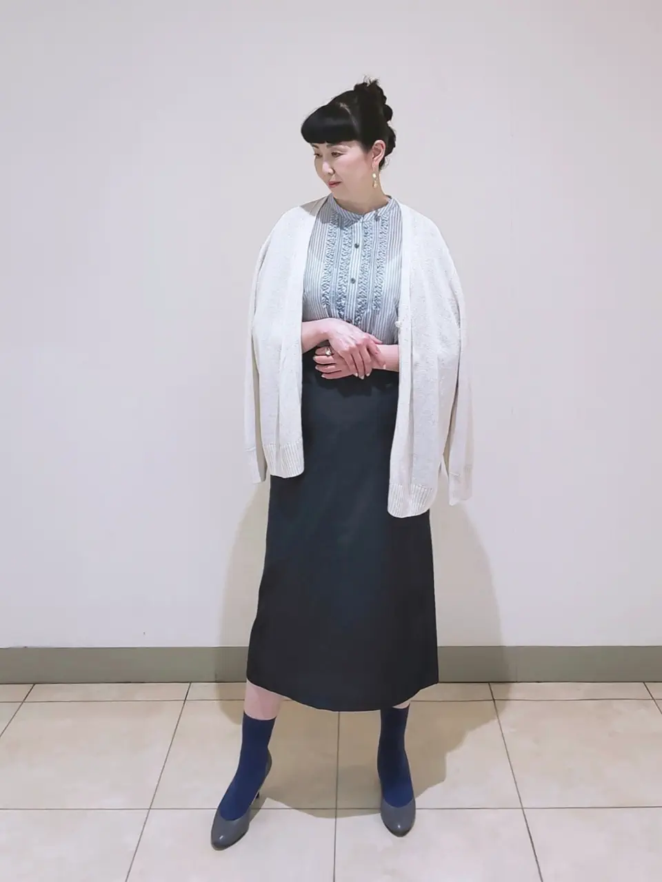 J.PRESS LADIES L スタッフ コーディネート画像