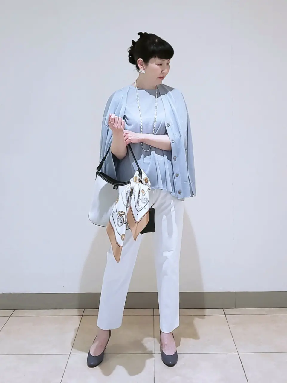 J.PRESS LADIES L スタッフ コーディネート画像