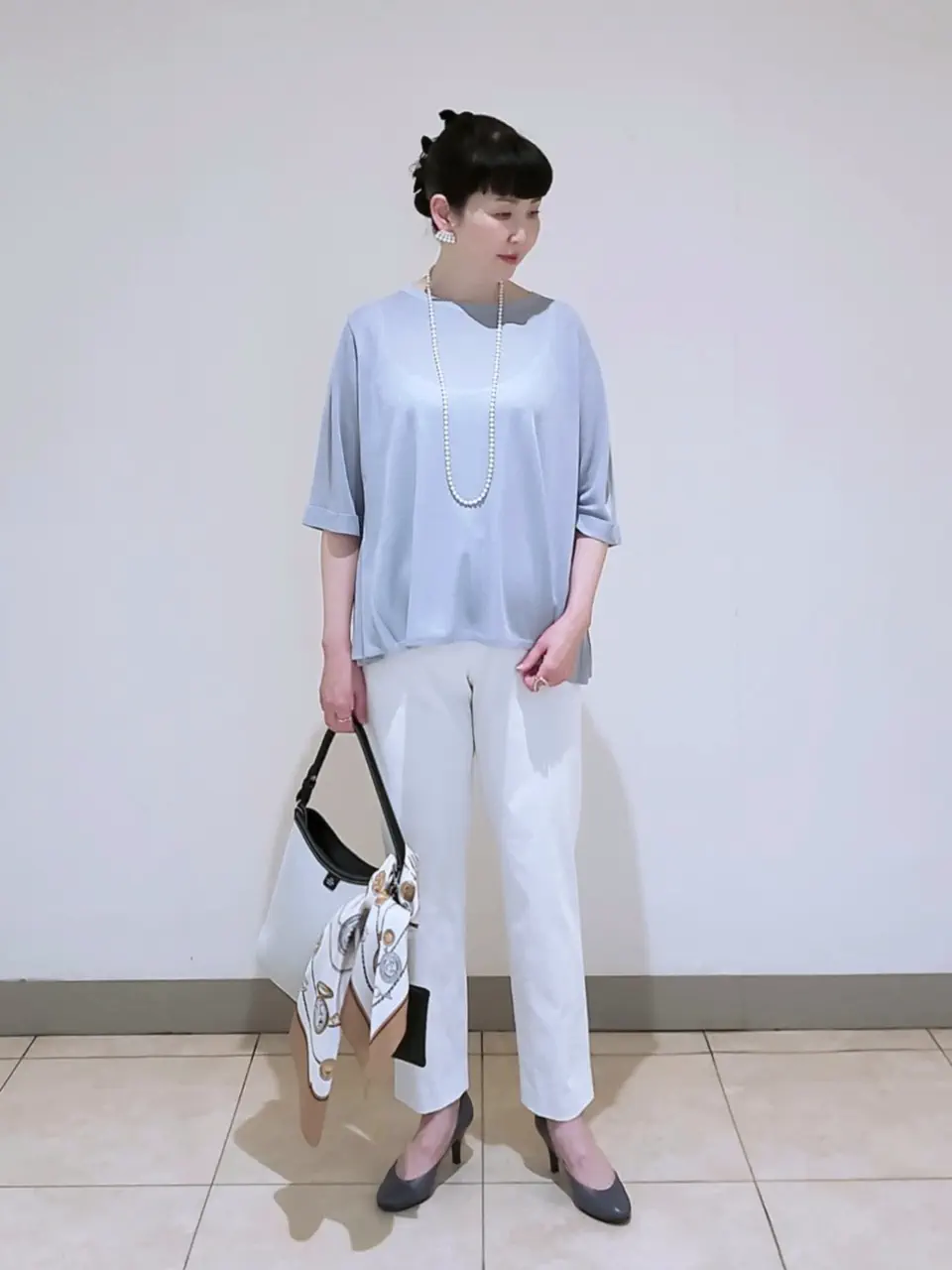 J.PRESS LADIES L スタッフ コーディネート画像