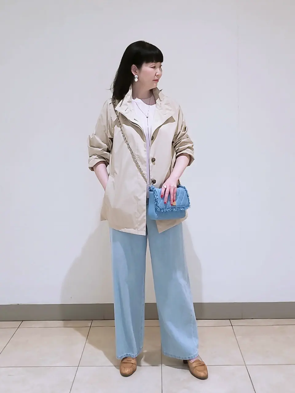 J.PRESS LADIES L スタッフ コーディネート画像