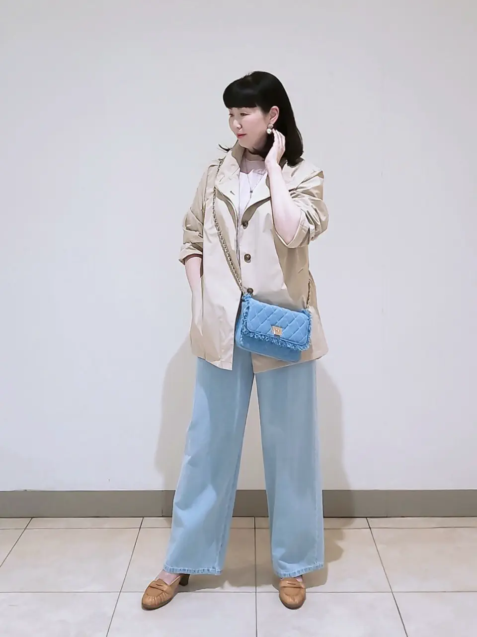 J.PRESS LADIES L スタッフ コーディネート画像