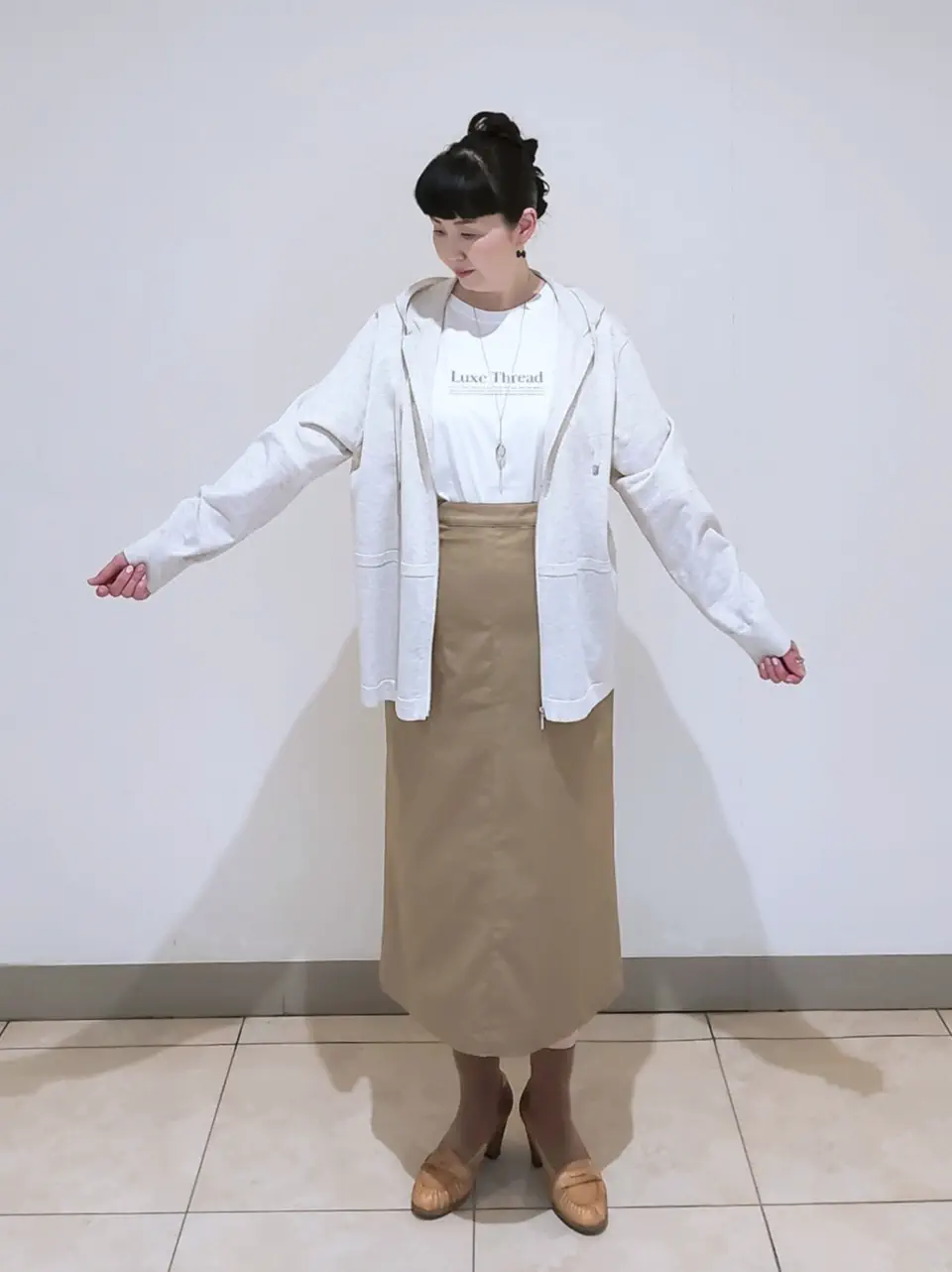 J.PRESS LADIES L スタッフ コーディネート画像