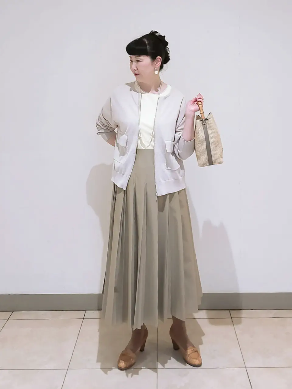 J.PRESS LADIES L スタッフ コーディネート画像