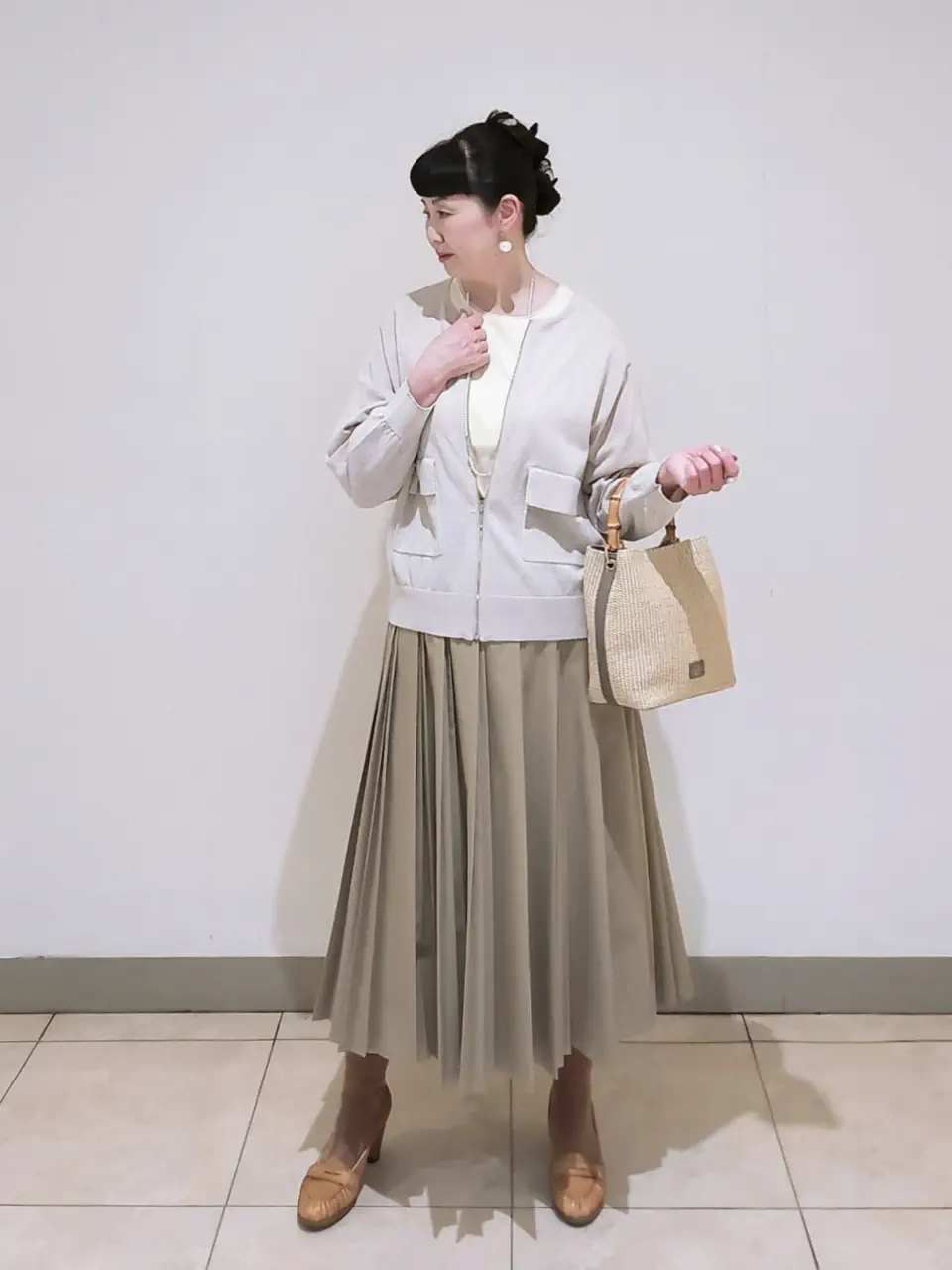 J.PRESS LADIES L スタッフ コーディネート画像