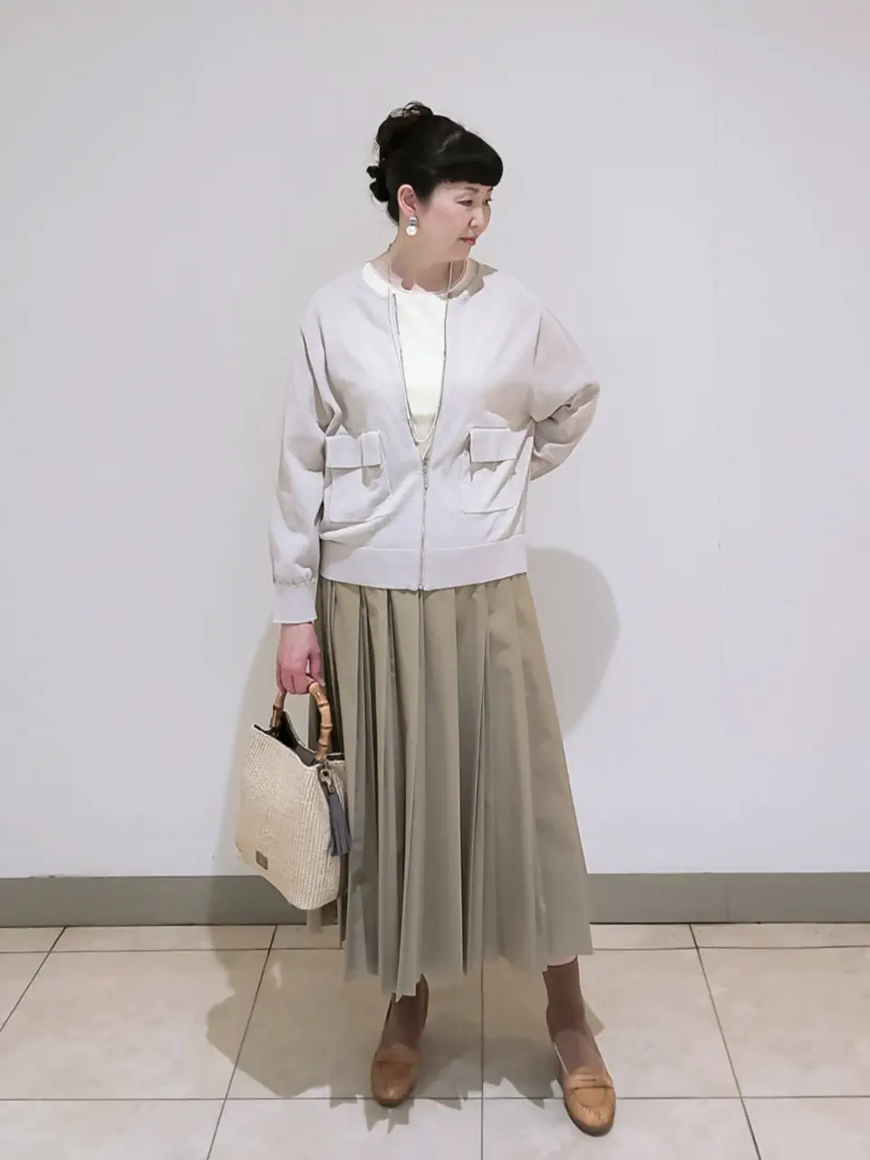 J.PRESS LADIES L スタッフ コーディネート画像