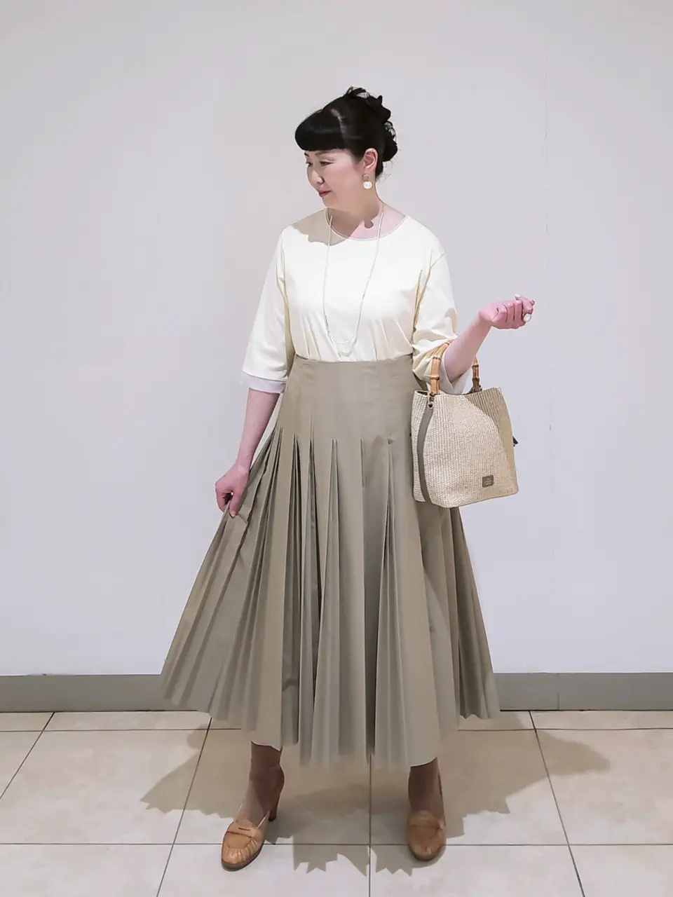 J.PRESS LADIES L スタッフ コーディネート画像