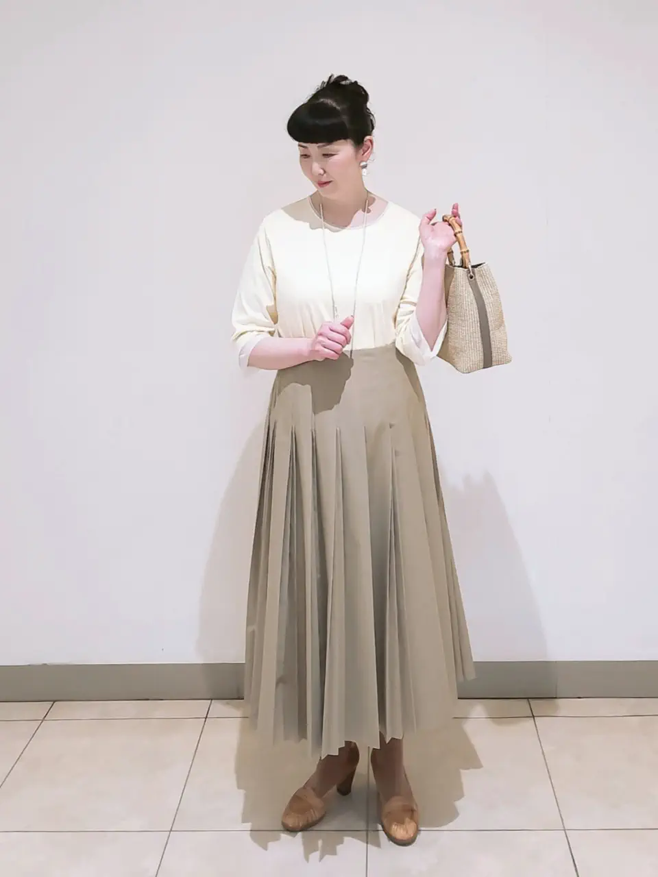 J.PRESS LADIES L スタッフ コーディネート画像