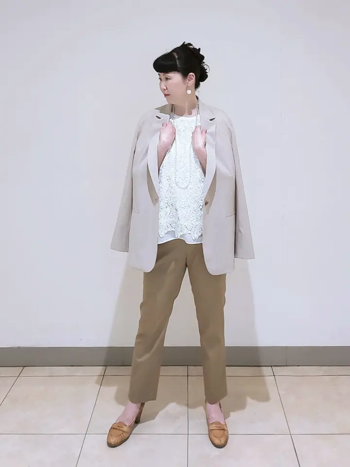 J.PRESS LADIES L スタッフ コーディネート画像