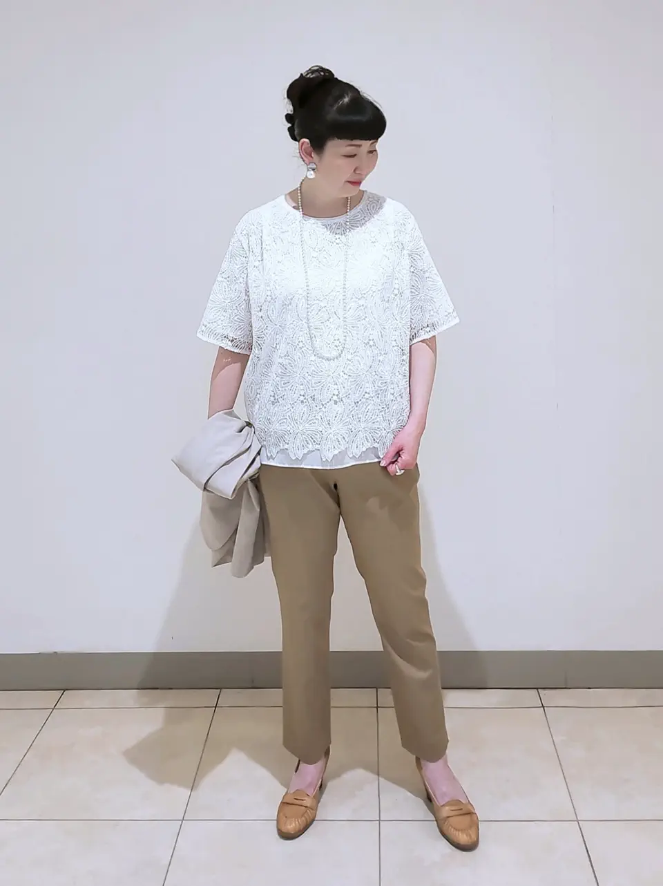 J.PRESS LADIES L スタッフ コーディネート画像