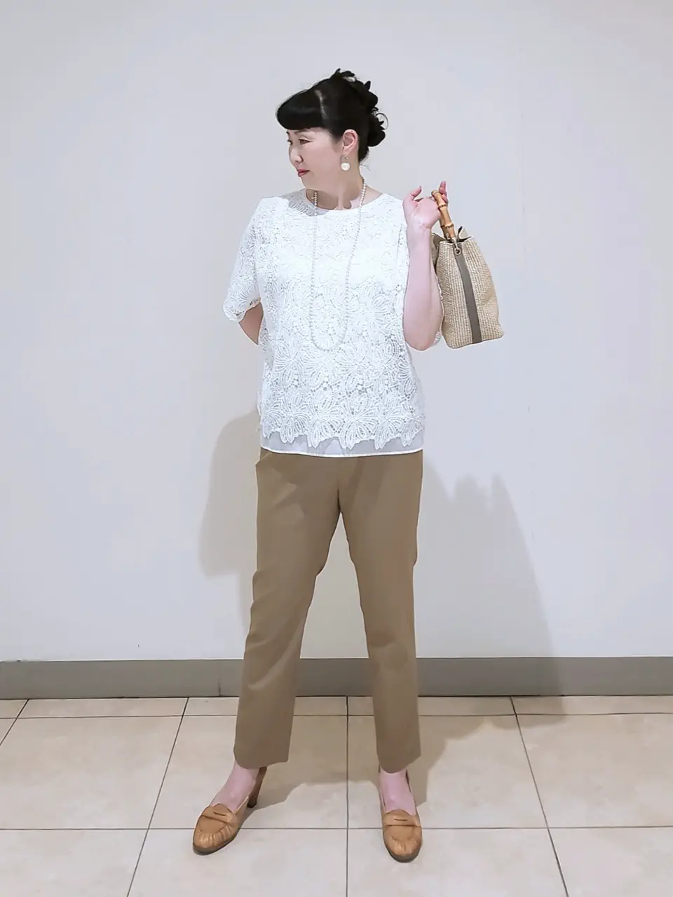 J.PRESS LADIES L スタッフ コーディネート画像