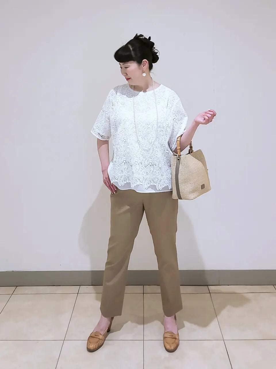 J.PRESS LADIES L スタッフ コーディネート画像