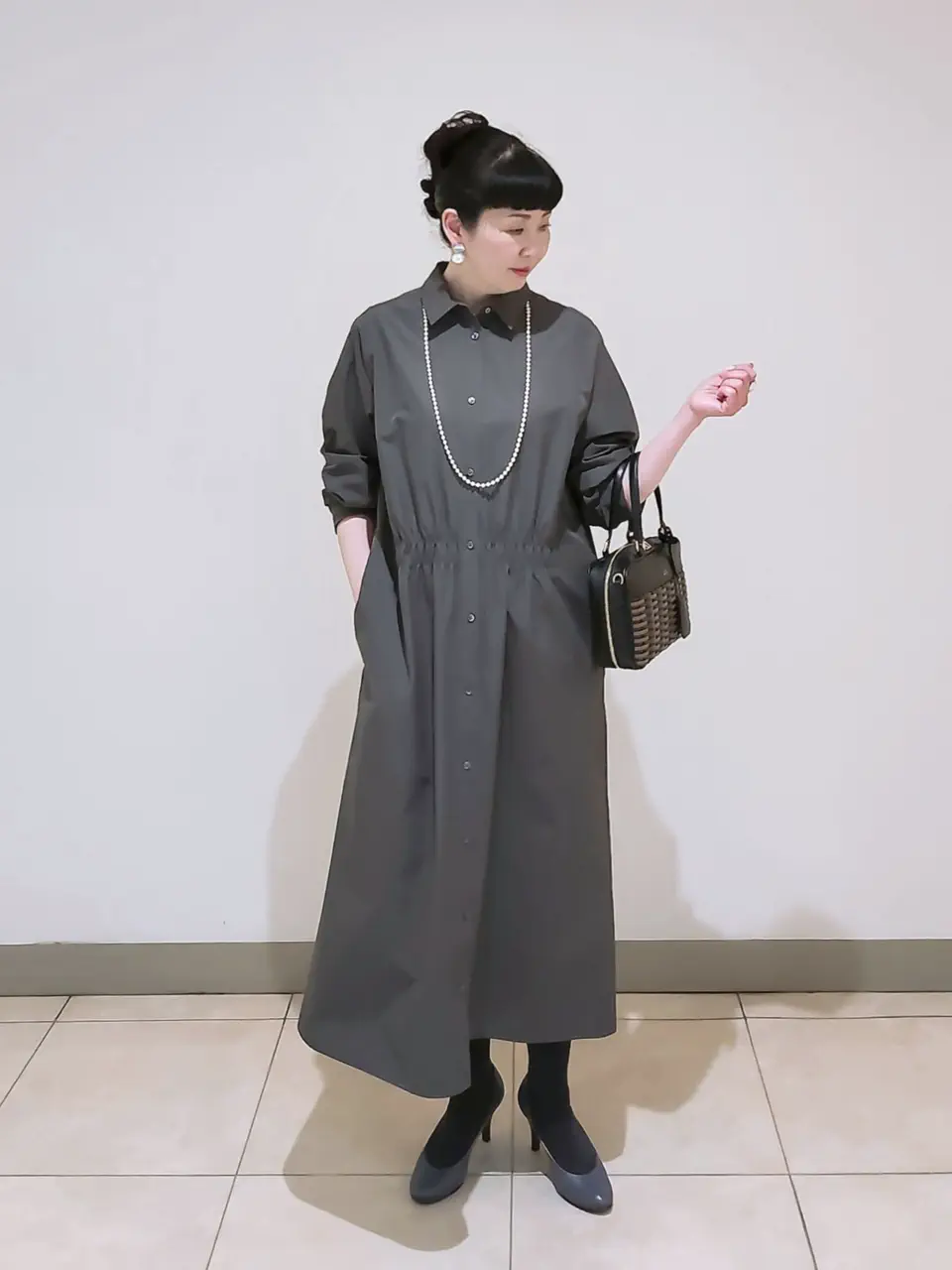 J.PRESS LADIES L スタッフ コーディネート画像