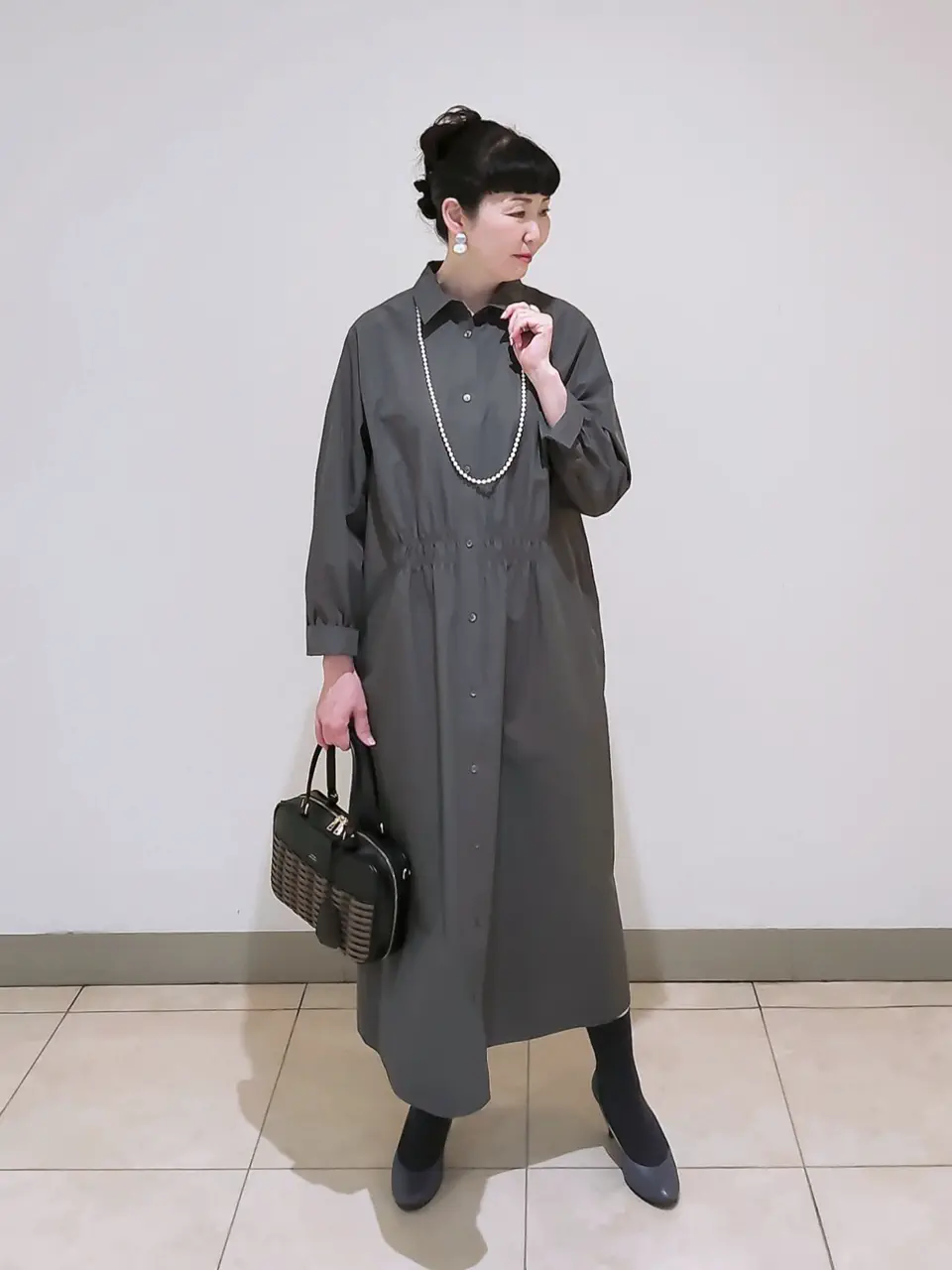 J.PRESS LADIES L スタッフ コーディネート画像