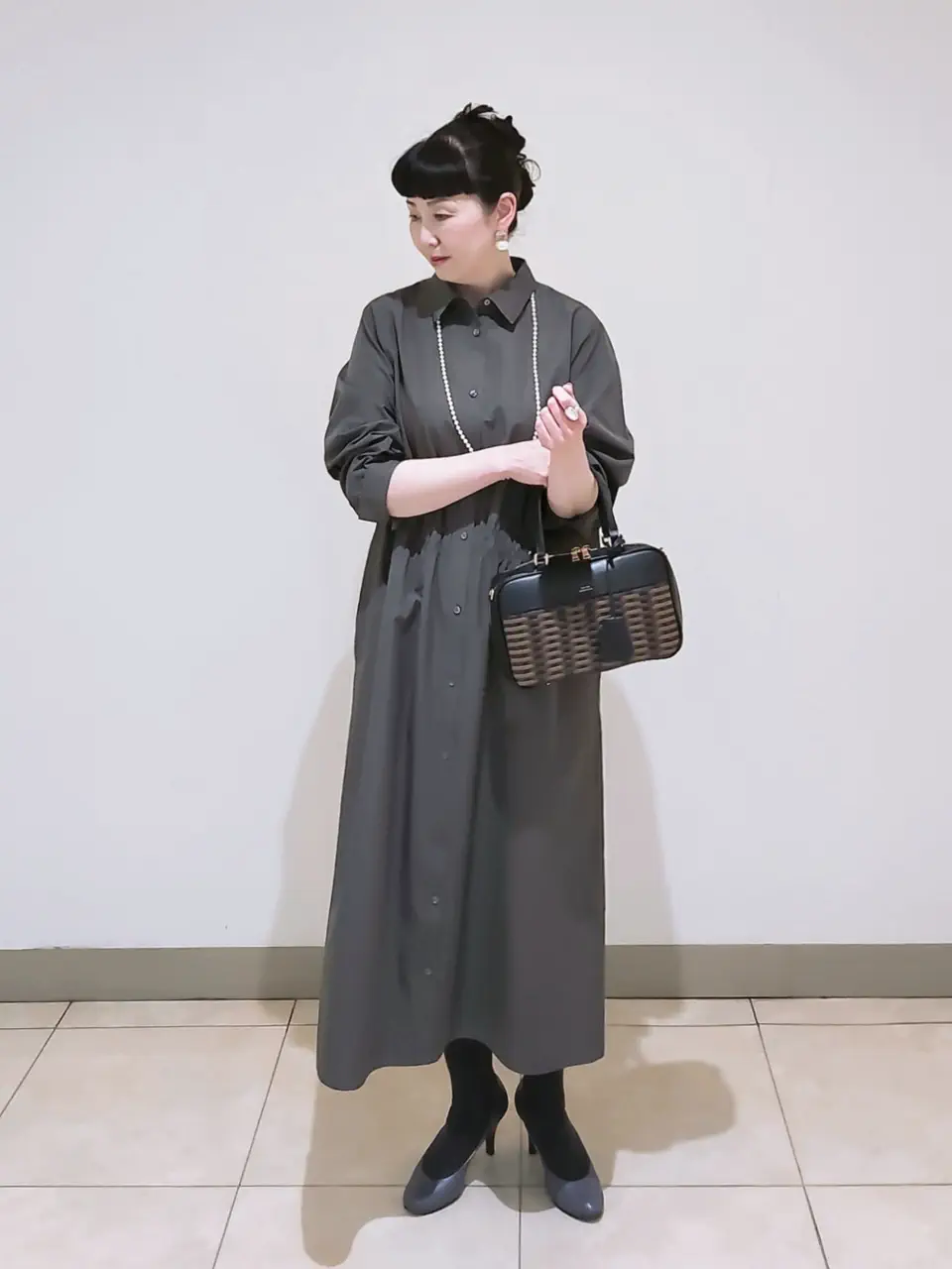 J.PRESS LADIES L スタッフ コーディネート画像