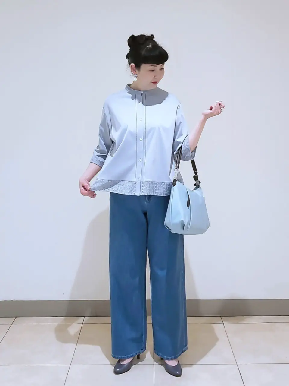 J.PRESS LADIES L スタッフ コーディネート画像