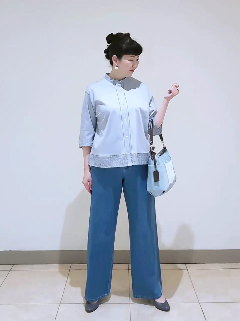 J.PRESS LADIES L スタッフ コーディネート画像