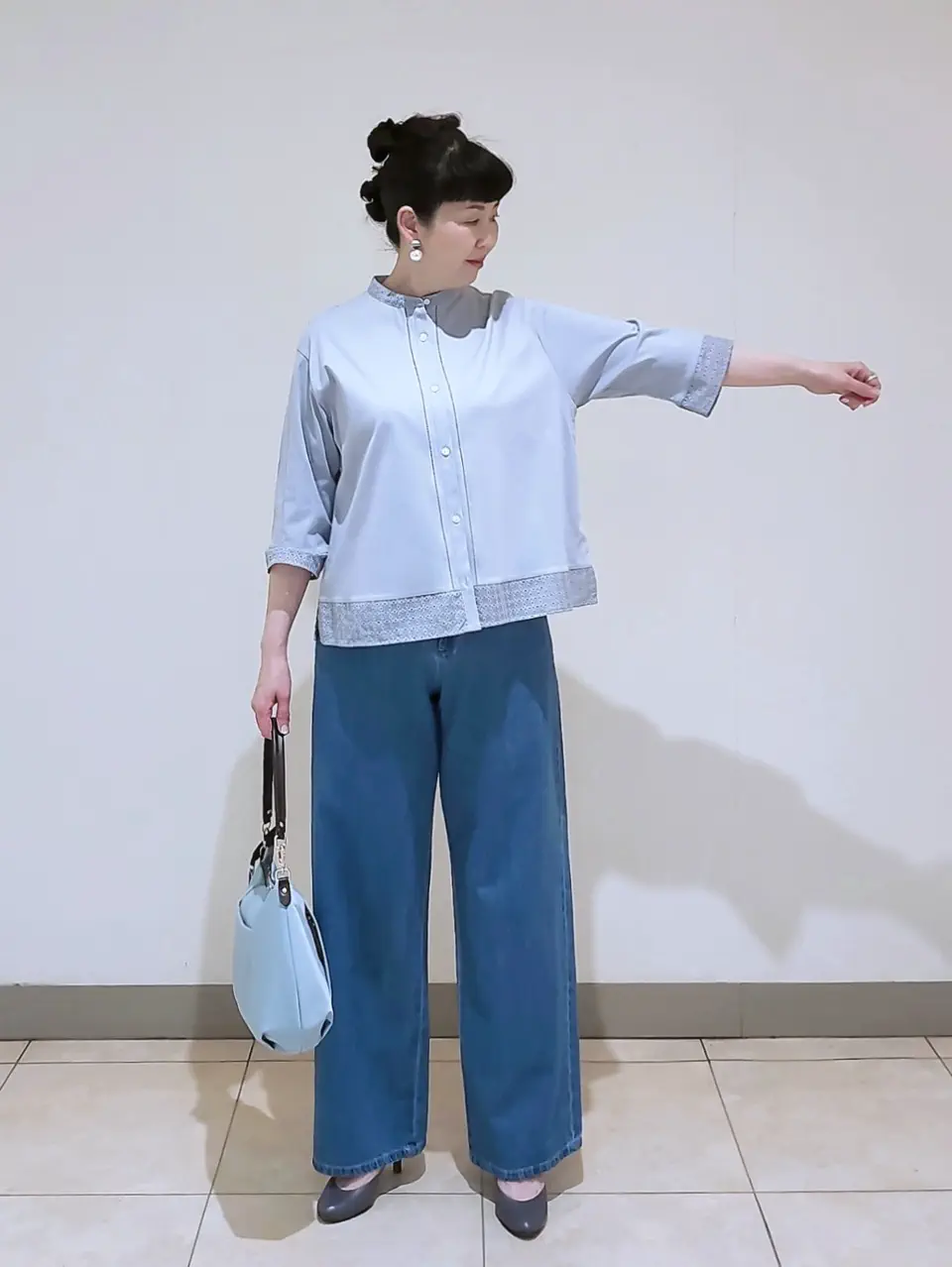 J.PRESS LADIES L スタッフ コーディネート画像