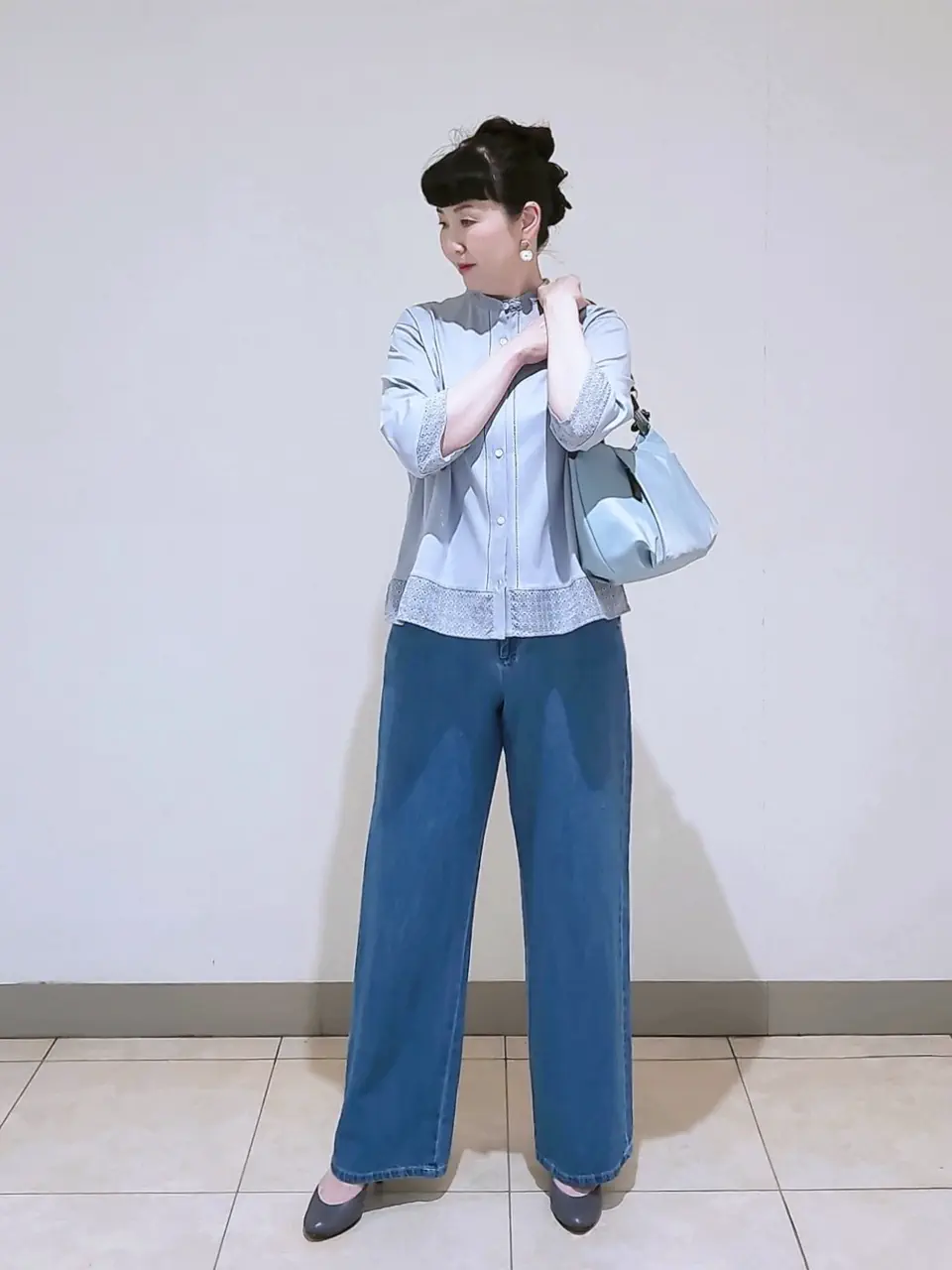 J.PRESS LADIES L スタッフ コーディネート画像