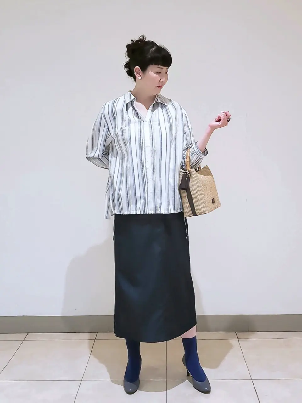 J.PRESS LADIES L スタッフ コーディネート画像