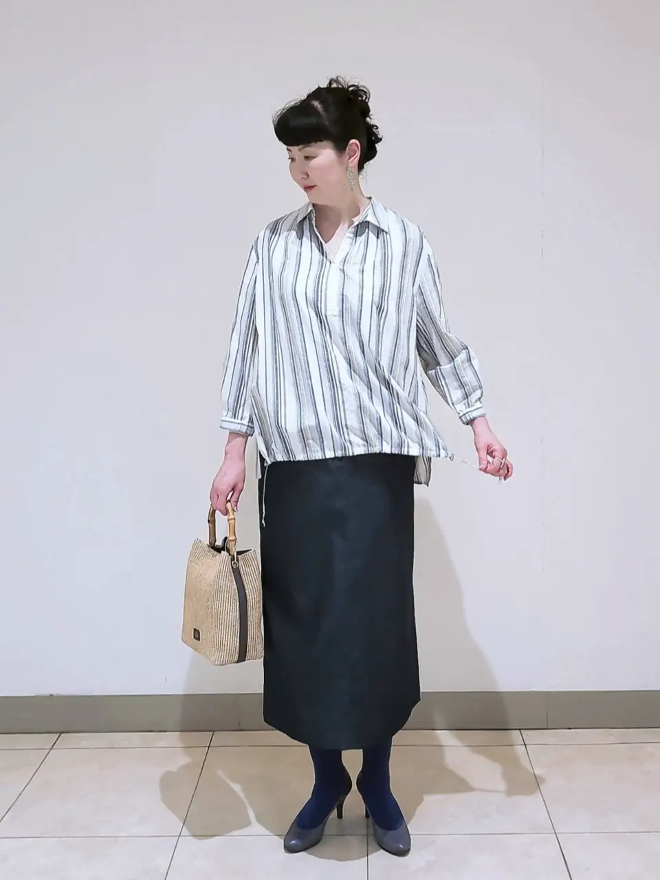 J.PRESS LADIES L スタッフ コーディネート画像