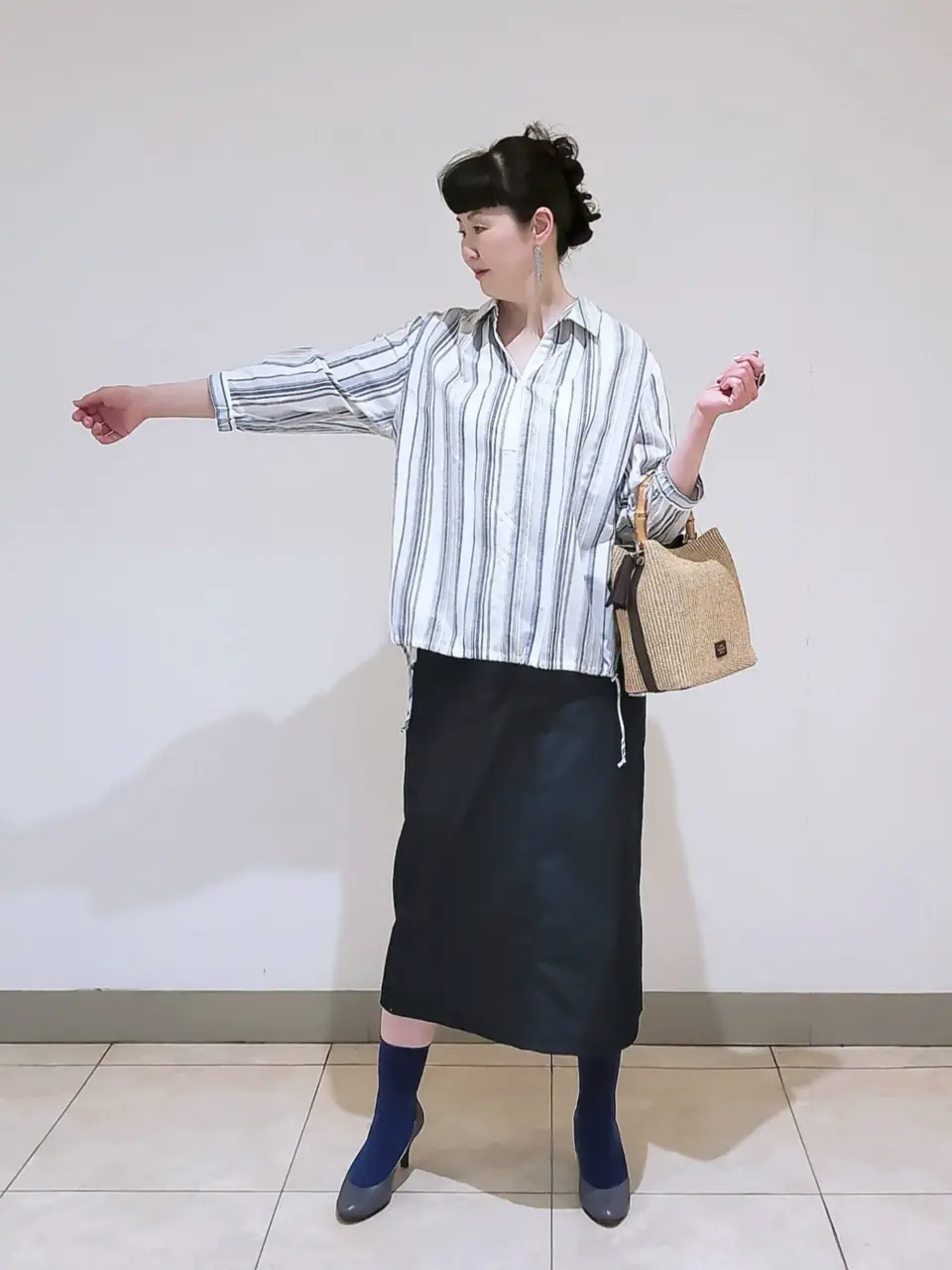 J.PRESS LADIES L スタッフ コーディネート画像