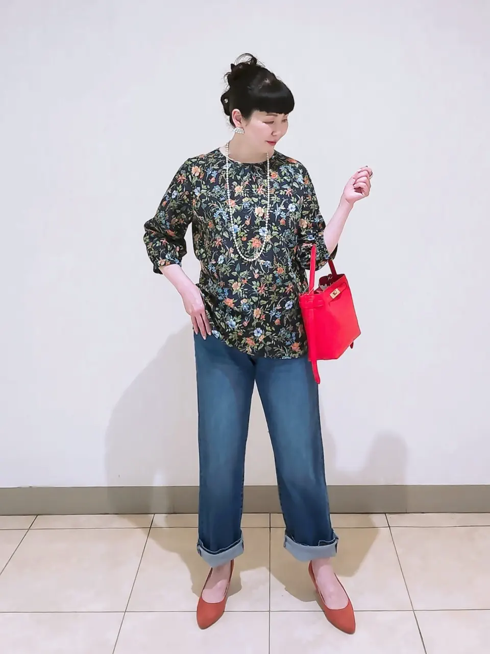 J.PRESS LADIES L スタッフ コーディネート画像