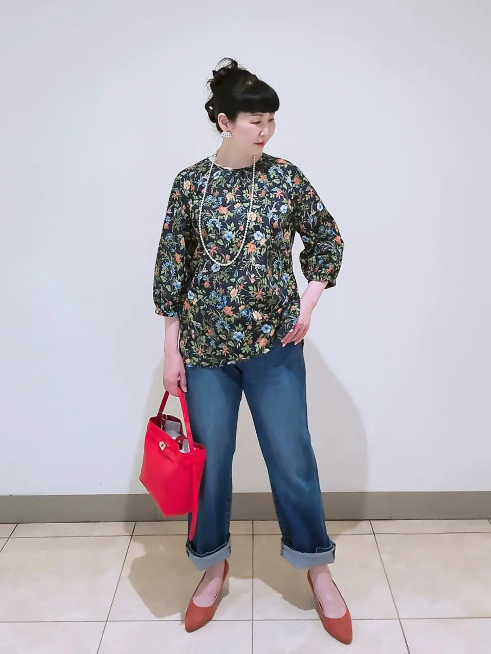 J.PRESS LADIES L スタッフ コーディネート画像