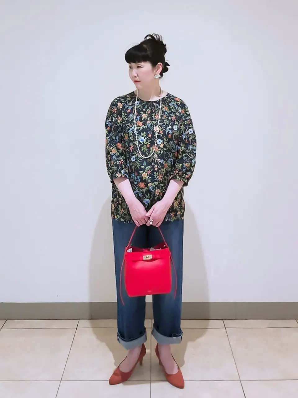 J.PRESS LADIES L スタッフ コーディネート画像