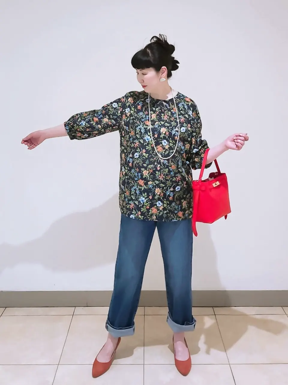 J.PRESS LADIES L スタッフ コーディネート画像