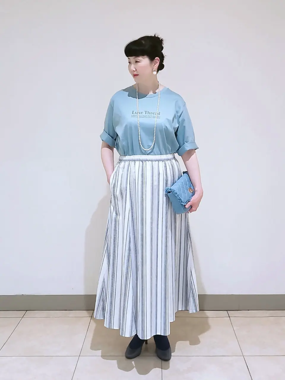 J.PRESS LADIES L スタッフ コーディネート画像