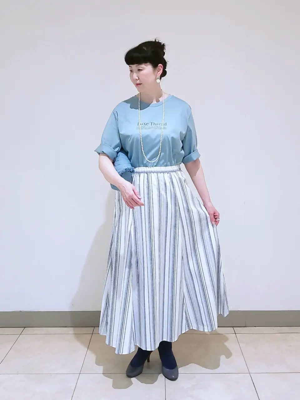 J.PRESS LADIES L スタッフ コーディネート画像