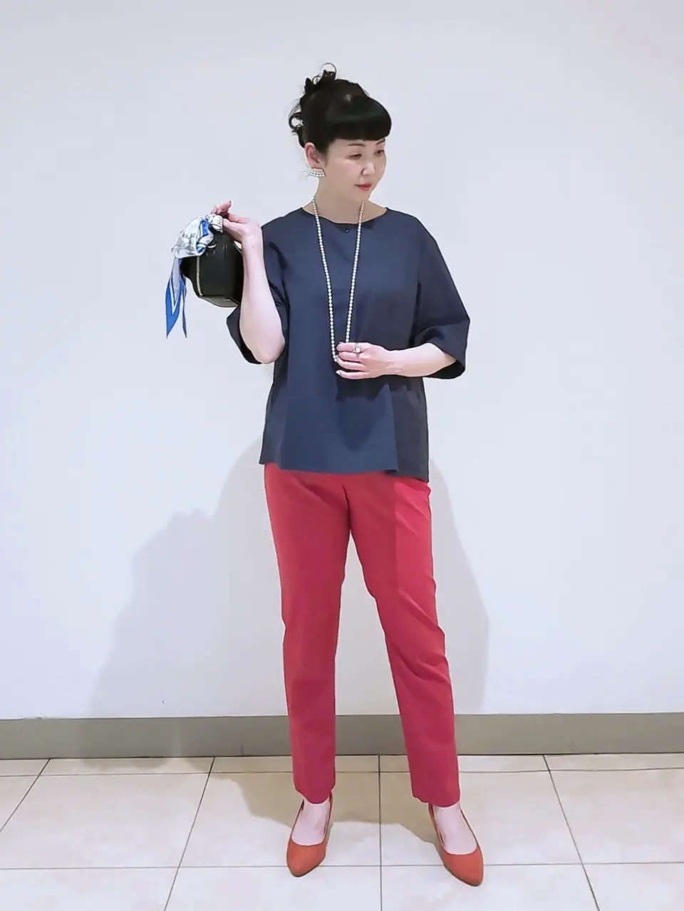 J.PRESS LADIES L スタッフ コーディネート画像