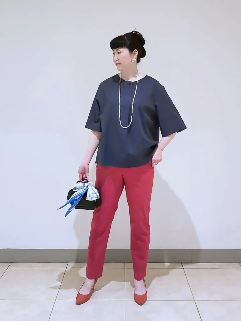 J.PRESS LADIES L スタッフ コーディネート画像