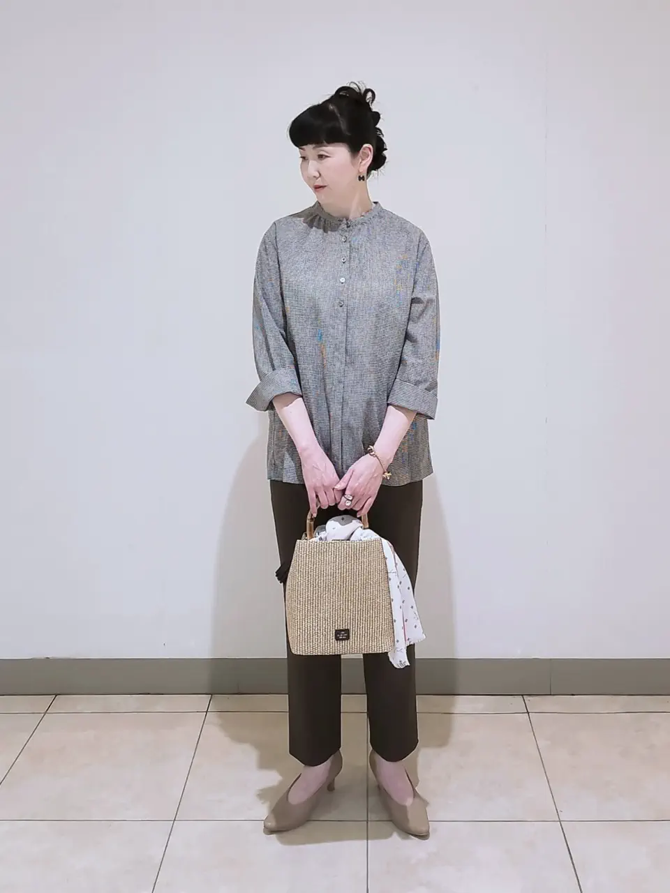 J.PRESS LADIES L スタッフ コーディネート画像