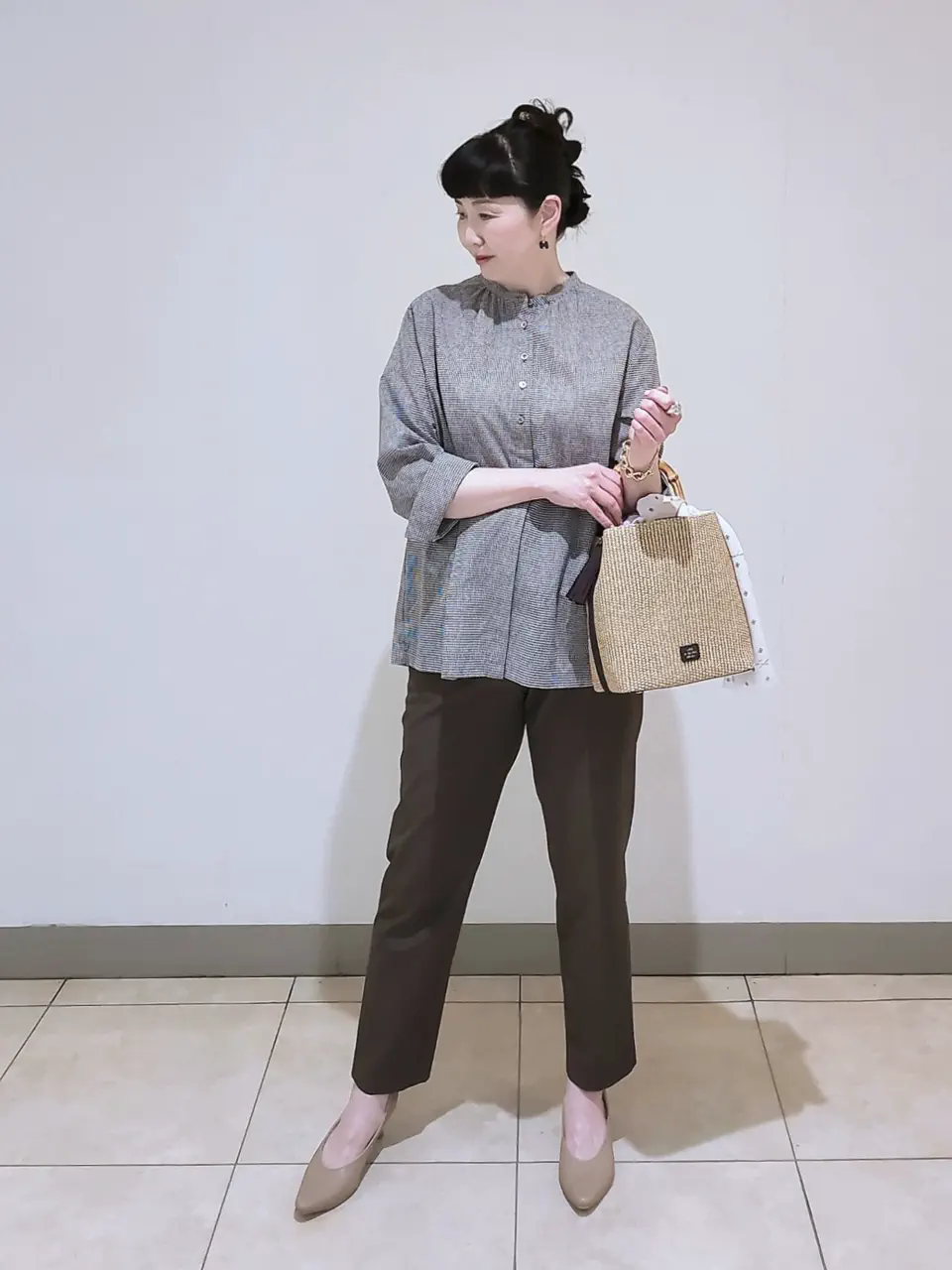 J.PRESS LADIES L スタッフ コーディネート画像