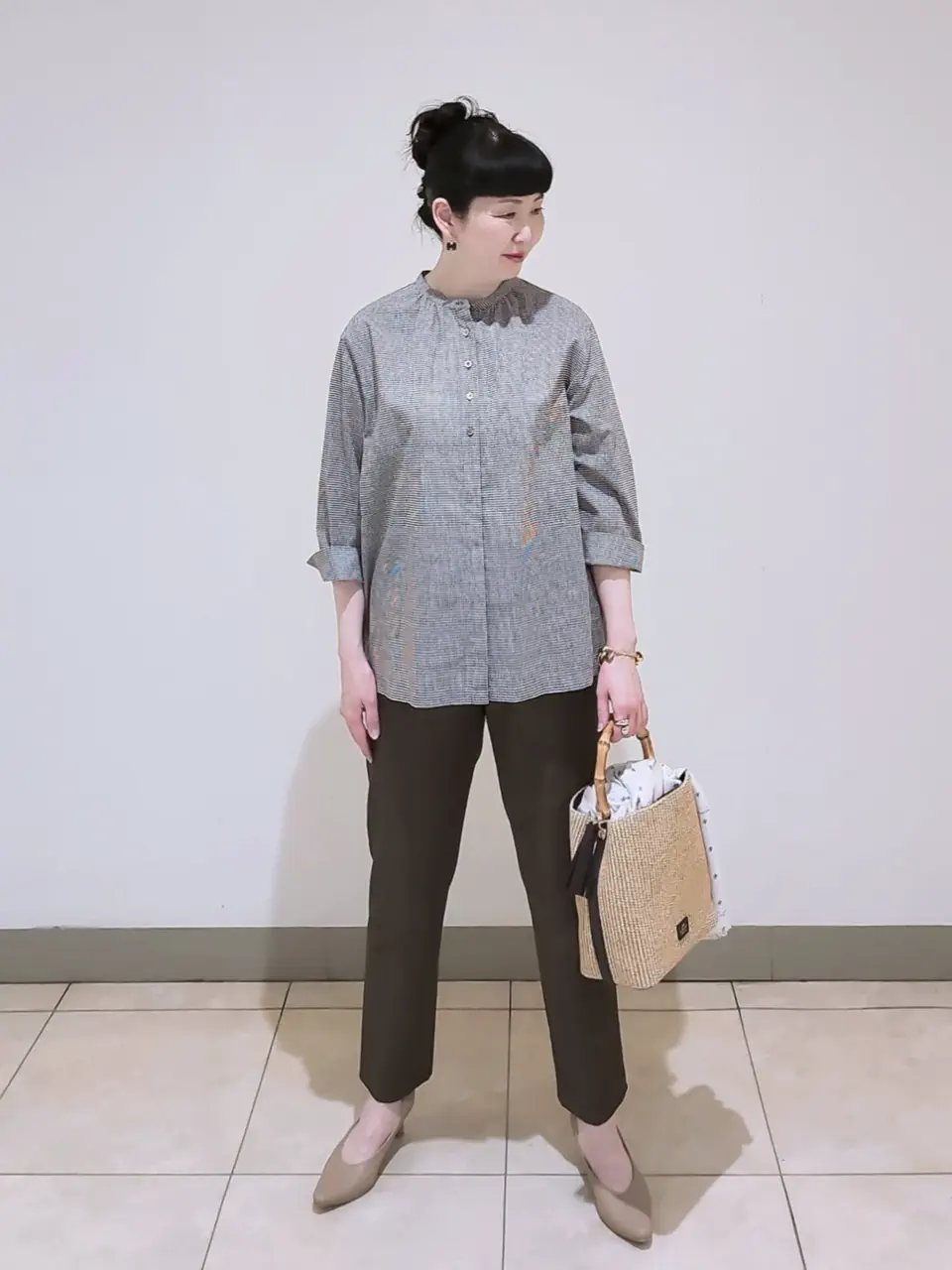 J.PRESS LADIES L スタッフ コーディネート画像