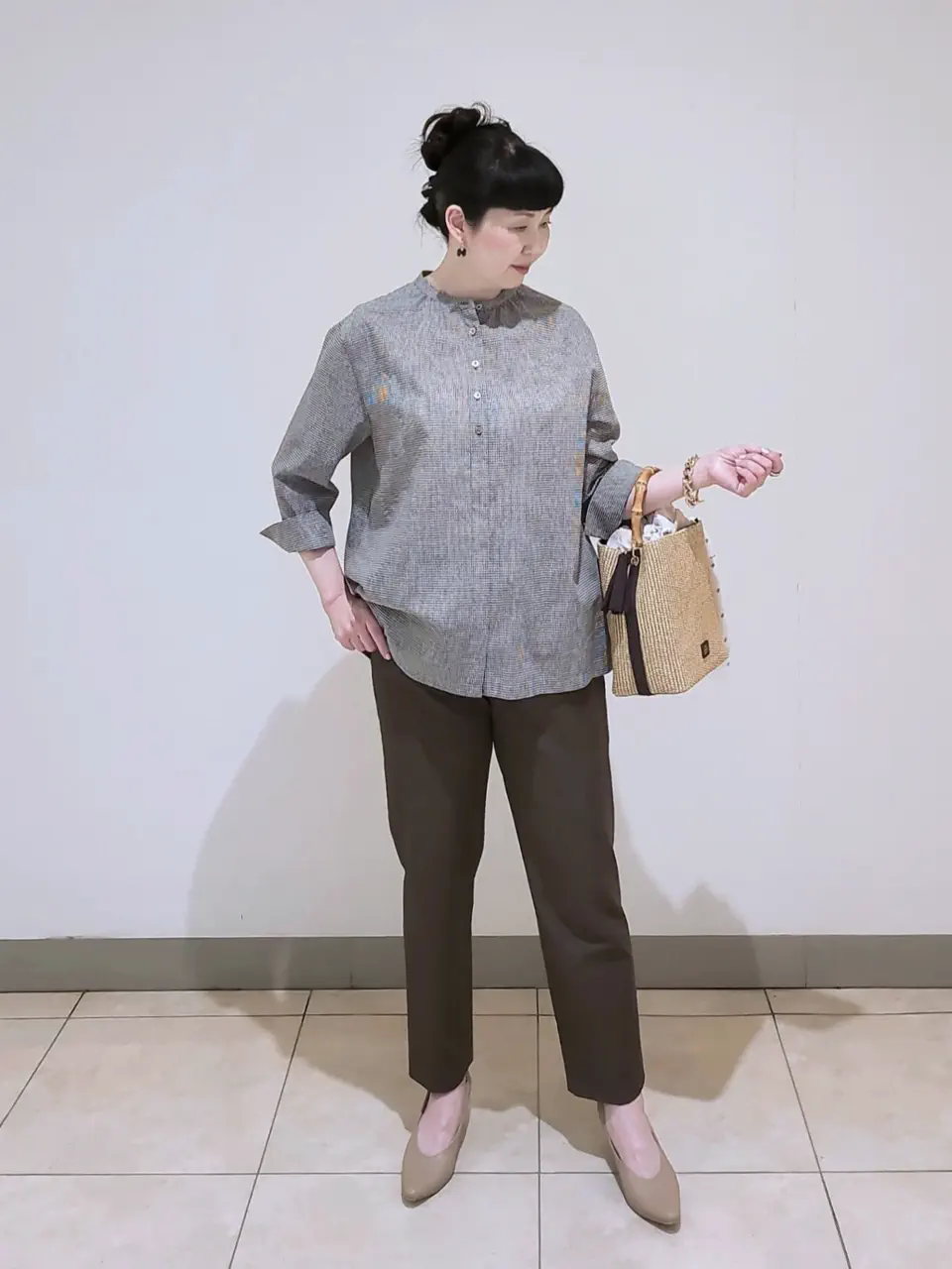 J.PRESS LADIES L スタッフ コーディネート画像