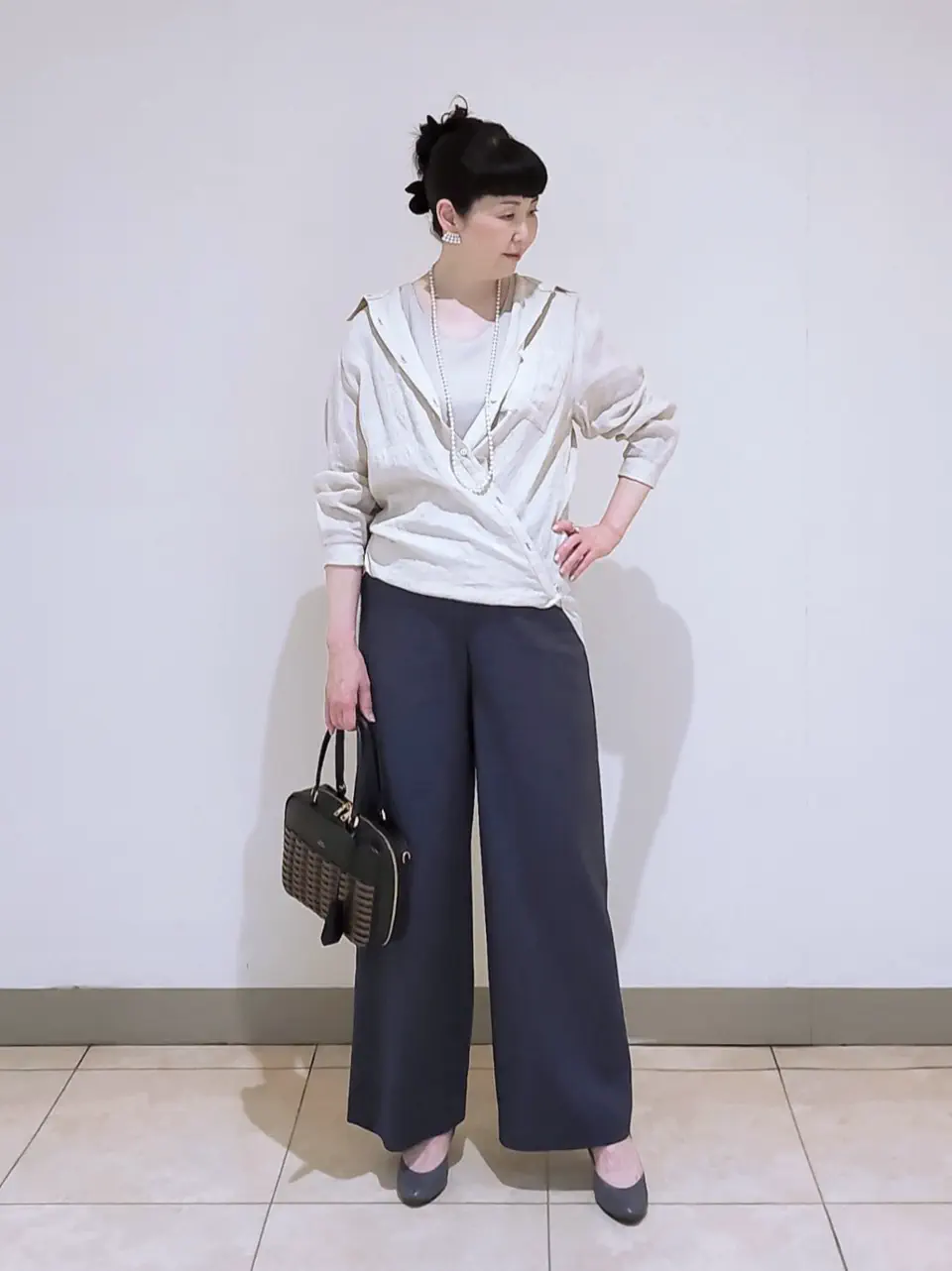 J.PRESS LADIES L スタッフ コーディネート画像